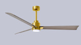 Matthews Fan Company - AKLK-BRBR-GA-56 - 56" Ceiling Fan - Alessandra - LK - Brushed Brass