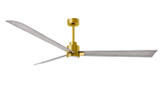 Matthews Fan Company - AKLK-BRBR-BW-72 - 72" Ceiling Fan - Alessandra - LK - Brushed Brass