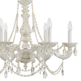 Crystorama - 5026-AW-CL-MWP - Six Light Chandelier - Paris Market - Antique White