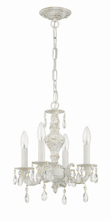 Crystorama - 5024-AW-CL-MWP - Four Light Mini Chandelier - Paris Market - Antique White