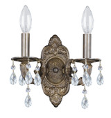 Crystorama - 5022-VB-CL-S - Two Light Wall Sconce - Paris Market - Venetian Bronze