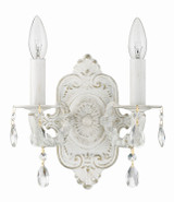 Crystorama - 5022-AW-CL-MWP - Two Light Wall Sconce - Paris Market - Antique White