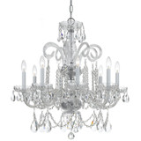Crystorama - 5008-CH-CL-MWP - Eight Light Chandelier - Traditional Crystal - Polished Chrome