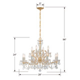 Crystorama - 4479-GD-CL-I - 12 Light Chandelier - Maria Theresa - Gold