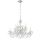 Crystorama - 4479-CH-CL-S - 12 Light Chandelier - Maria Theresa - Polished Chrome