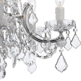 Crystorama - 4476-CH-CL-MWP - Five Light Mini Chandelier - Maria Theresa - Polished Chrome