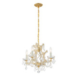 Crystorama - 4474-GD-CL-MWP - Four Light Mini Chandelier - Maria Theresa - Gold