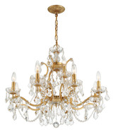 Crystorama - 4456-GA-CL-SAQ - 12 Light Chandelier - Filmore - Antique Gold