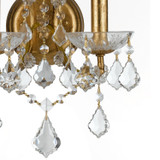 Crystorama - 4452-GA-CL-MWP - Two Light Wall Sconce - Filmore - Antique Gold