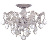 Crystorama - 4430-CH-CL-S - Three Light Semi Flush Mount - Maria Theresa - Polished Chrome