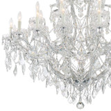Crystorama - 4424-CH-CL-SAQ - 25 Light Chandelier - Maria Theresa - Polished Chrome
