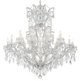 Crystorama - 4424-CH-CL-S - 25 Light Chandelier - Maria Theresa - Polished Chrome