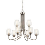 Kichler - 44378NICS - Nine Light Chandelier - Valserrano - Brushed Nickel