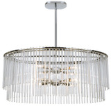 Crystorama - 398-CH - Eight Light Chandelier - Bleecker - Polished Chrome