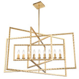 Crystorama - 337-GA - Nine Light Chandelier - Capri - Antique Gold