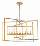 Crystorama - 337-GA - Nine Light Chandelier - Capri - Antique Gold