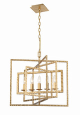 Crystorama - 336-GA - Five Light Chandelier - Capri - Antique Gold
