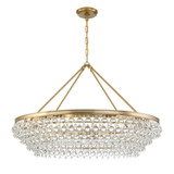 Crystorama - 278-VG - Eight Light Chandelier - Calypso - Vibrant Gold