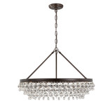 Crystorama - 275-VZ - Six Light Chandelier - Calypso - Vibrant Bronze