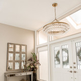Crystorama - 275-VG - Six Light Chandelier - Calypso - Vibrant Gold