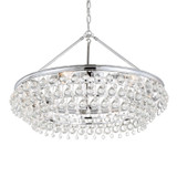 Crystorama - 275-CH - Six Light Chandelier - Calypso - Polished Chrome