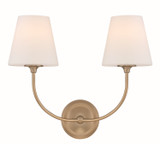 Crystorama - 2442-OP-VG - Two Light Wall Sconce - Sylvan - Vibrant Gold