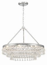 Crystorama - 237-CH - Six Light Chandelier - Calypso - Polished Chrome