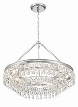 Crystorama - 237-CH - Six Light Chandelier - Calypso - Polished Chrome