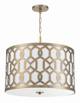 Crystorama - 2266-AG - Five Light Chandelier - Jennings - Aged Brass