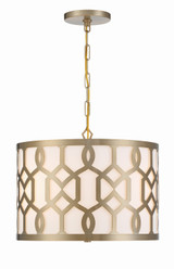 Crystorama - 2265-AG - Three Light Chandelier - Jennings - Aged Brass