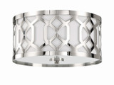 Crystorama - 2263-PN - Three Light Flush Mount - Jennings - Polished Nickel