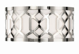 Crystorama - 2263-PN - Three Light Flush Mount - Jennings - Polished Nickel