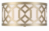 Crystorama - 2263-AG - Three Light Flush Mount - Jennings - Aged Brass