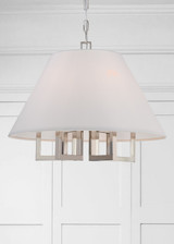 Crystorama - 2256-PN - Six Light Chandelier - Westwood - Polished Nickel