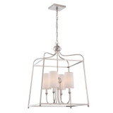 Crystorama - 2244-PN - Four Light Chandelier - Sylvan - Polished Nickel