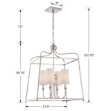 Crystorama - 2244-PN - Four Light Chandelier - Sylvan - Polished Nickel