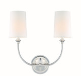 Crystorama - 2242-PN - Two Light Wall Sconce - Sylvan - Polished Nickel