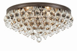 Crystorama - 138-VZ - Six Light Flush Mount - Calypso - Vibrant Bronze