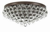 Crystorama - 138-VZ - Six Light Flush Mount - Calypso - Vibrant Bronze