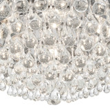 Crystorama - 138-CH - Six Light Flush Mount - Calypso - Polished Chrome