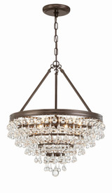 Crystorama - 136-VZ - Six Light Chandelier - Calypso - Vibrant Bronze