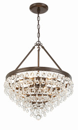 Crystorama - 136-VZ - Six Light Chandelier - Calypso - Vibrant Bronze