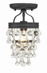 Crystorama - 131-MK_CEILING - One Light Semi Flush Mount - Calypso - Matte Black