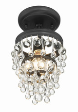 Crystorama - 131-MK_CEILING - One Light Semi Flush Mount - Calypso - Matte Black