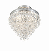 Crystorama - 130-CH_CEILING - Three Light Semi Flush Mount - Calypso - Polished Chrome