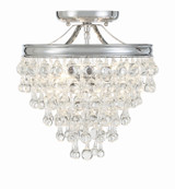 Crystorama - 130-CH_CEILING - Three Light Semi Flush Mount - Calypso - Polished Chrome