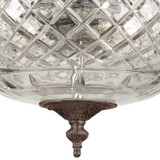 Crystorama - 117-12-EB - Three Light Flush Mount - Radley - English Bronze