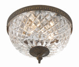Crystorama - 117-10-EB - Two Light Flush Mount - Radley - English Bronze