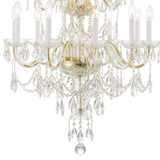 Crystorama - 1155-PB-CL-MWP - 15 Light Chandelier - Traditional Crystal - Polished Brass