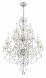 Crystorama - 1155-CH-CL-MWP - 15 Light Chandelier - Traditional Crystal - Polished Chrome